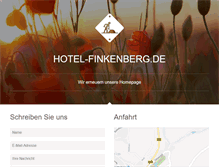 Tablet Screenshot of hotel-finkenberg.de